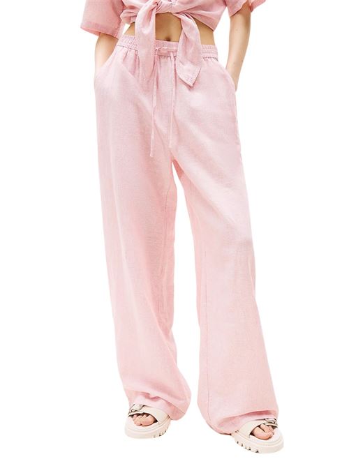 Pantalone salmone in misto lino Tommy Jeans | DW0DW20352TH3